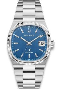Retro inspireret herreur fra Bulova med blå urskive og højpræcisions quartzværk - Super Seville Collection | 96B440