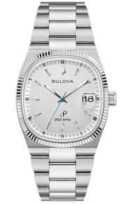 Retro inspireret herreur fra Bulova med sølvhvid urskive og højpræcisions quartzværk - Super Seville Collection | 96B444