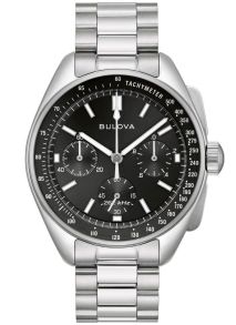 Bulova Lunar Pilot chronograph Apollo 15 edition med ekstra læderrem | 96K111