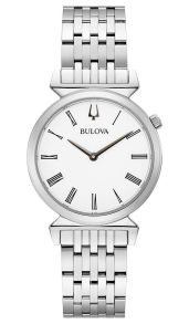 Bulova Regatta dameur med romerske tal og slank stålkasse | 96L275