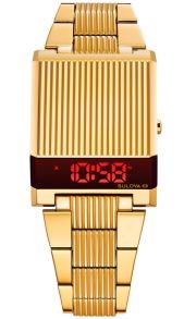 Bulova Computron Archive Series digital LED ur i retro 70'er design med gylden finish | 97C110
