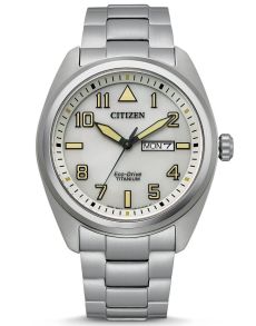 Citizen Eco-drive titanium herreur med dag/dato | Super let titanium ur med 180 dages gangreserve | BM8560-88X