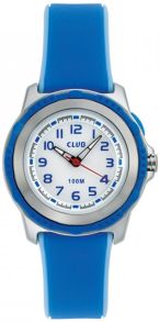 Blåt børneur med baggrundslys - Club 100M Blue A47104-1S0A