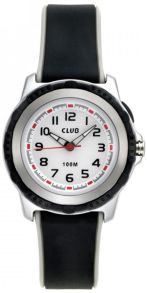 Vandtæt børneur med urskive-lys - Club 100M Black Grey A47104-5S0A