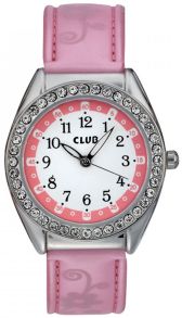 Lyserødt ur til piger med sten - Club A65141S14A