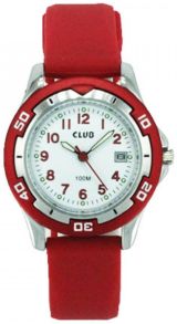 Børneur i de danske rød-hvide farver - Club 100M Red A65168-5S0A