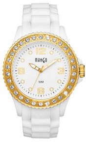 Mango MA68336B0KV hvid/guldfarvet med sten