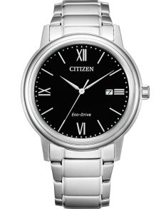 Citizen Eco-Drive herreur med sort urskive og romertal | AW1670-82E