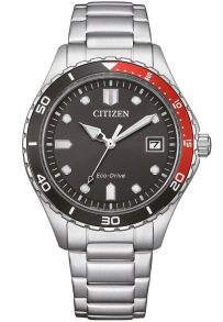 Citizen Eco-Drive unisex sportsur i stål med J810 urværk og todelt bezel | AW1820-81E