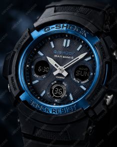 Radiostyret solar G-Shock fra Casio med kombineret analog-digital visning 46mm