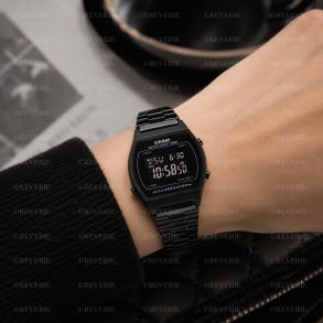 Casio Classic Digital - Sort retro digitalur unisex 35mm