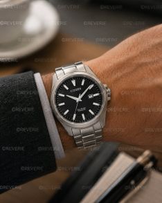Citizen solcelledrevet herreur i titanium med safirglas 43mm