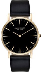Stilrent dameur i sort - Carrie Taylor Lexington Black Leather CA3834-GOBLBL