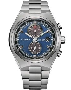 Citizen Eco-Drive Super Titanium kronograf | Let og slidstærk med blå urskive | CA7090-87L