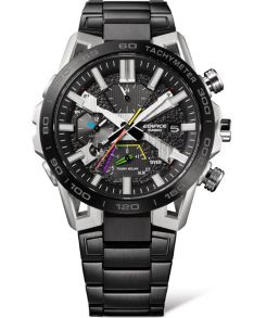 Sort Formel 1-inspireret Edifice Solar Bluetooth chronograph | EQB-2000DC-1AER