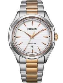 Citizen klassisk herreur med Eco-Drive og to-farvet stållænke | AW1756-89A