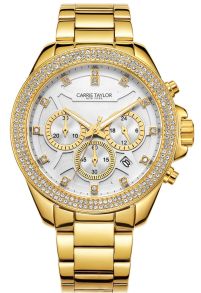 Carrie Taylor Astoria 42mm Golden Chronograph CTW1503
