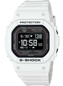 G-Shock digital fitnessur med solceller og pulsmåler i hvid bio-resin | DW-H5600-7ER