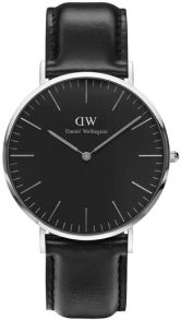 Daniel Wellington Classic Black Sheffield Sølvfarvet 40mm DW00100133
