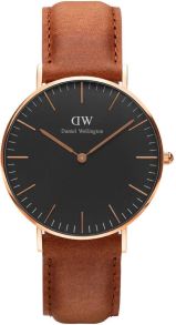 Daniel Wellington Classic Black Durham Rosegoldfarvet 36mm DW00100138
