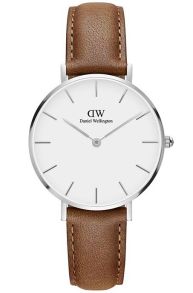 DW Petite dameur med patina-læderrem - Daniel Wellington Classic Petite Durham DW00100184
