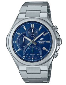 Premium safir chronograf i stål med blå urskive | EFB-700D-2AVUEF