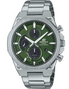 Slankt solcelledrevet Edifice kronograf med grøn urskive og safirglas | EFS-S570D-3AUEF