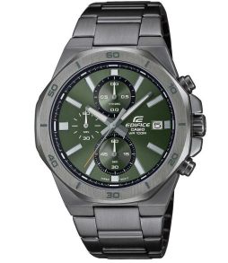 Grøn urskive Edifice chronograph med ionbelagt bezel | EFV-640DC-3AVUEF