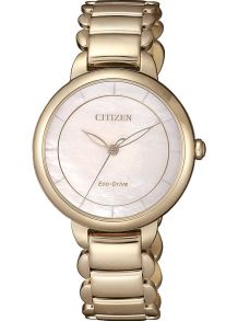 Citizen Eco-drive dameur med perlemor skive | Roseguldbelagt elegance med seks måneders gangreserve | EM0673-83D