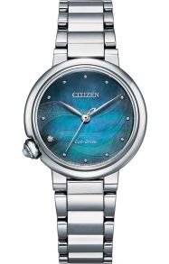 Citizen Eco-Drive dameur med diamant og turkis perlemorsskive | EM0910-80N