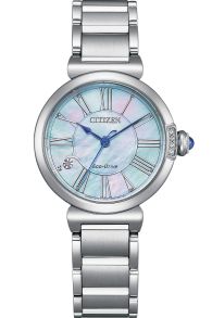 Citizen Eco-Drive dame ur med perlemor og diamanter | EM1060-87N