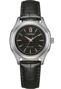 Citizen Eco-Drive dameur i stål med J730 urværk og romertal | FE2110-14E