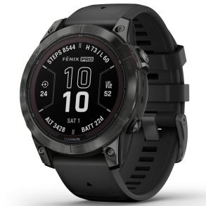 Garmin Fenix 7 Pro – Sapphire Solar Edition, Carbon Grey DLC Titanium 010-02777-11