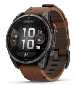 Garmin Fenix 8 Pro 47 mm AMOLED Carbon Grey DLC-Titanium Chestnut 010-03198-40