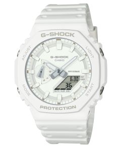 G-SHOCK Monochrome Series hvid Bio-Resin Carbon Core ur | GA-2100-7A7ER