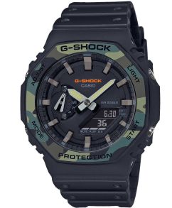 Carbon Core G-Shock med camouflage og robust design | GA-2100SU-1AER