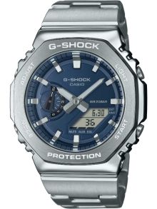 Navy Blue Metal G-SHOCK med rustfrit stål bezel | GM-2110D-2BER