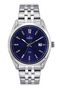 Inex Mens Silver Blue A12173S8I