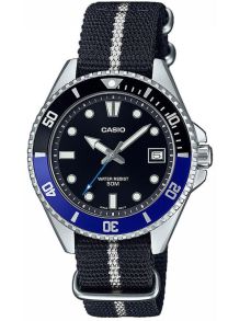 Casio Duro Mini med aluminium bezel og NATO rem | MDV-10C-1A2VEF
