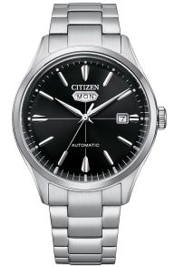 Citizen Automatic herreur i stål | Mekanisk urværk med dag/dato | NH8391-51E