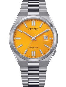 Citizen Automatic Tsuyosa herreur i stål | Gul urskive og safirglas | NJ0150-81Z