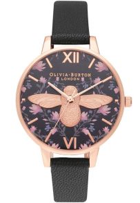 Olivia Burton Meant to Bee Demi 3D Bee Black & Rosegoldfarvet OB16AM165