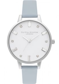 Olivia Burton Bejewelled Vegan Chalk Blue & Sølvfarvet OB16BJ01