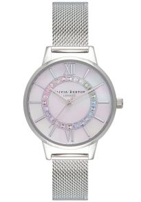 Olivia Burton Wonderland Rainbow MOP Silver OB16WD96