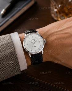 Orient klassisk automatisk herreur med læderrem 40mm