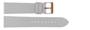 Carrie Taylor White Leather Strap (20mm) Rosegoldfarvet