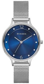 Dameur fra Skagen med mørkeblå urskive - Skagen Anita Mesh Blue SKW2307
