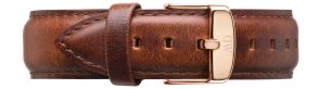 Brun læderrem til Daniel Wellington Classic St Andrews Rose Man 0306DW