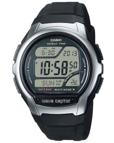 Multi-Band Wave Ceptor digitalur med verdens tidszoner | WV-58R-1AEF