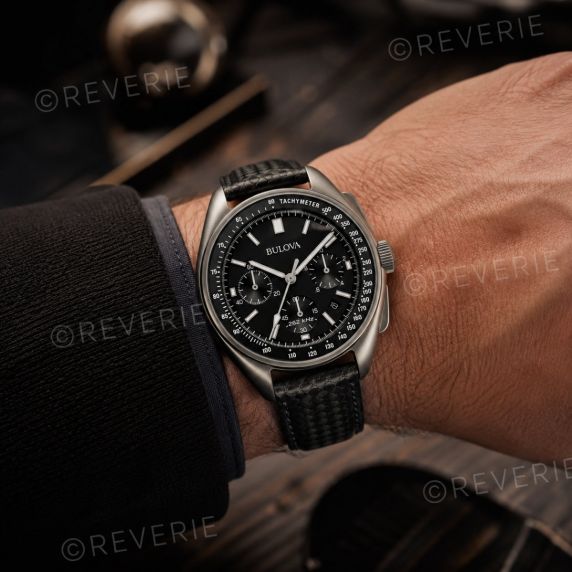 Bulova lunar pilot chronograph - Apollo 15 edition quartz ur med månelandings historie 45mm